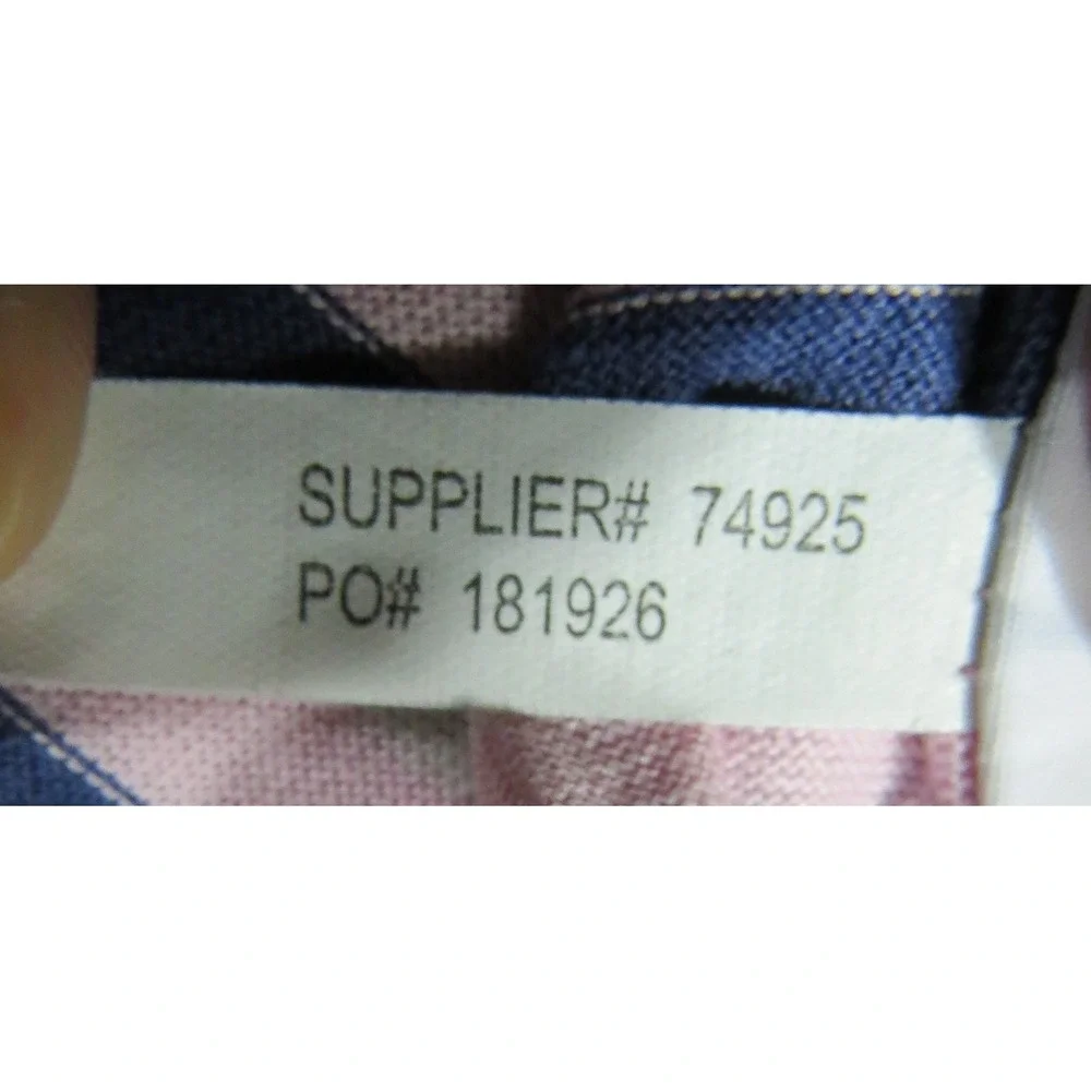 Polo Golf Ralph Lauren Shirt Men XL Pima Cotton Striped Pink Navy Blue Short
